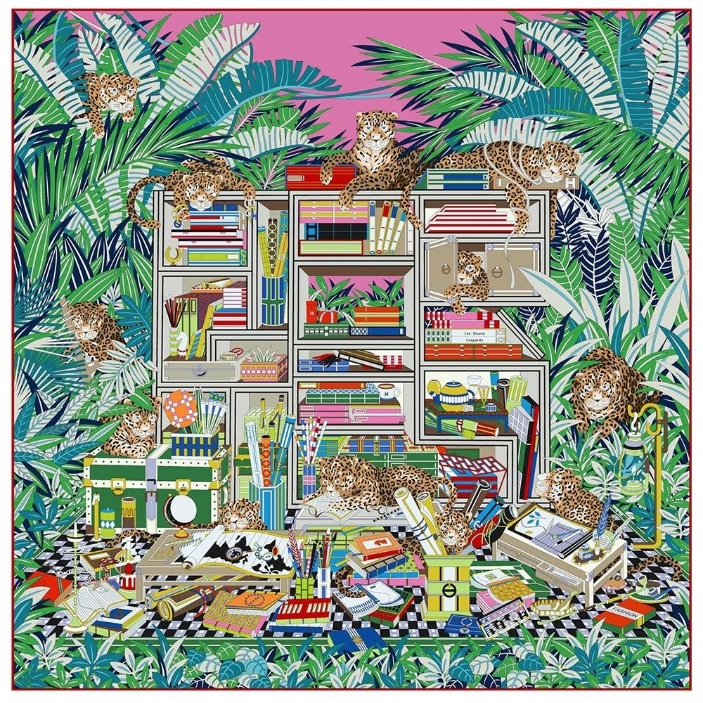 Imitation Silk Scarf Women Printed Square Scarves Head Echarpes Silk Foulards Femme Wraps Beach Shawl Bandana Lady Hijabs 90CM