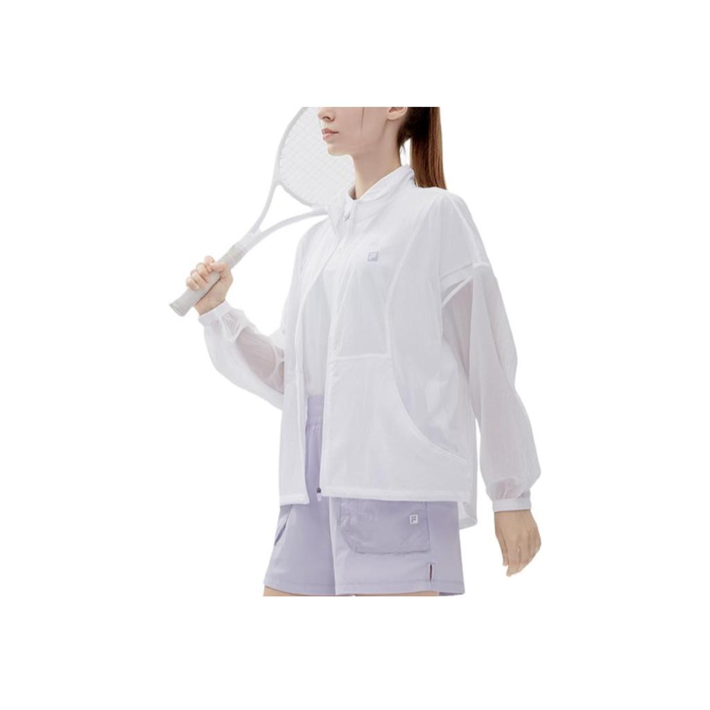 New FILA Athletics Jackets Women's Jade White A11W223702F-WT