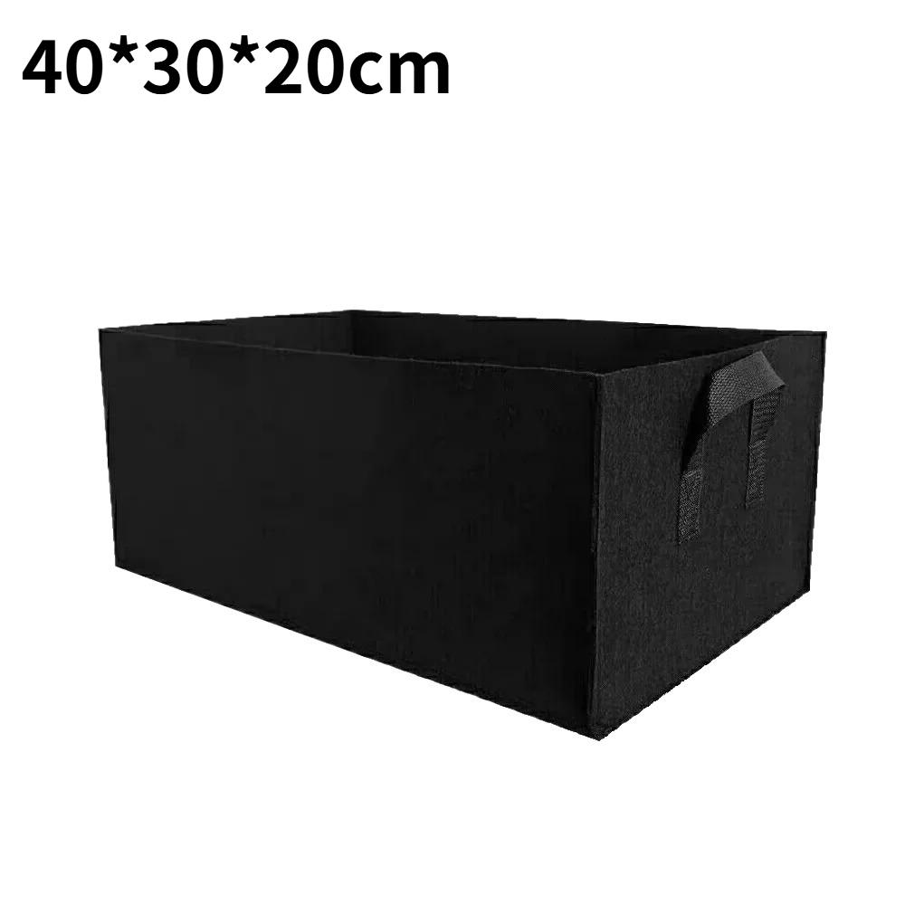Square Felt Growing Bucket Plant Growth Bag Multi-Functional Vegetable Plant Non-Woven Felt Growing Bag