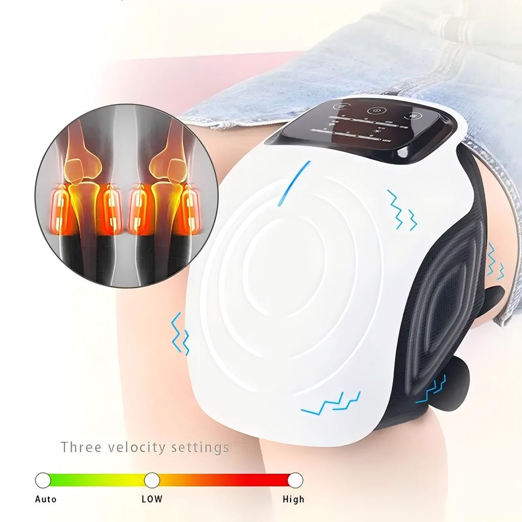Cordless Knee Massager Elbow Shoulder Joint Body Care Instrument Vibration Hot Compress for Joint Comfort and Muscle Relaxation