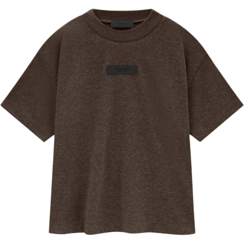 Fear of God Essentials Short-Sleeve Tee Heather Wood Women Tops Brown 125SU245442FW