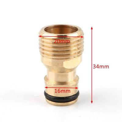 1pc Brass 1/2" 3/4“ 1 Inch Thread Quick Connector Garden Irrigation Faucet Nozzle Adapter Water Gun Joints