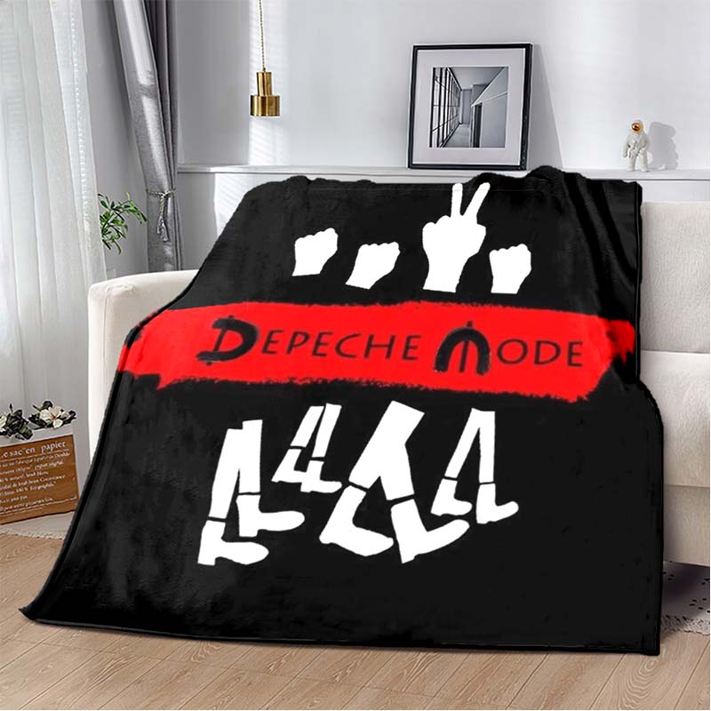Depeche Mode Rock Roll Musik Weiche Flanell-Kuscheldecke,Leicht Warm Sofa Couch Bett,Outdoor-Decke