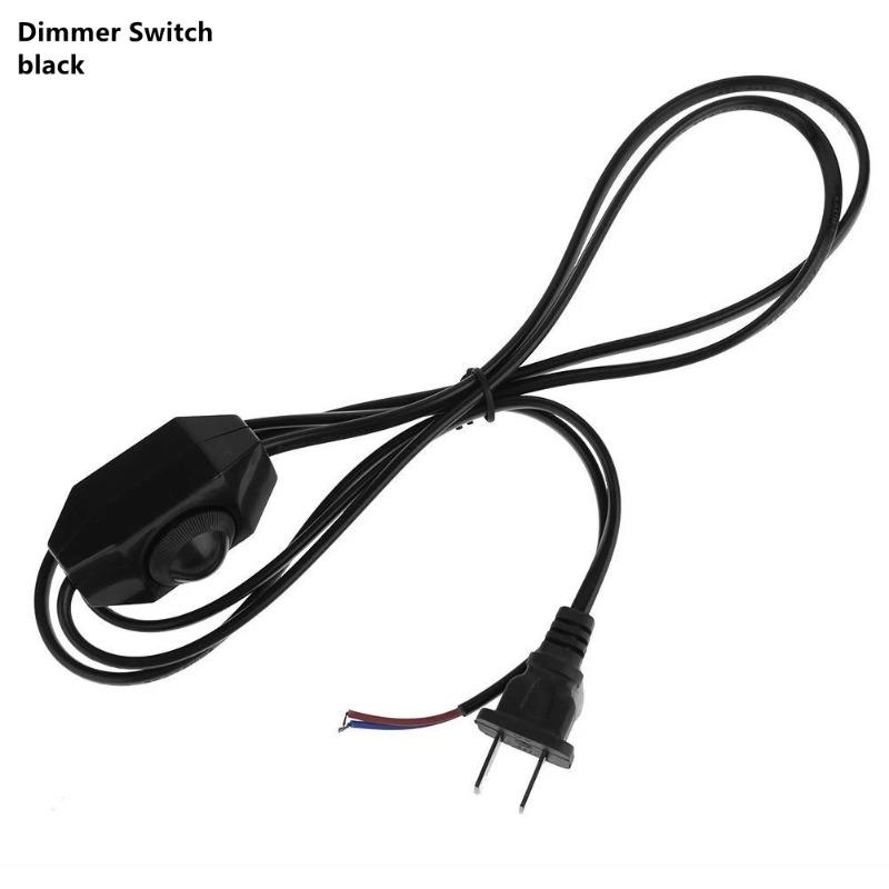 

1.8m EU Plug Switching Power Cord Wire Extended Plug Line Cable with Switch for Table Light Lamp Floor Lamp Electricity Wire EU Pulg dimmable чорний