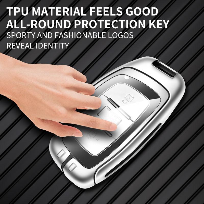 Zinc Alloy Car Key Case Cover Bag For Hyundai Solaris HB20 Veloster SR IX35 Accent Elantra For KIA I 20 Forte K2 K3 K5 Sportage