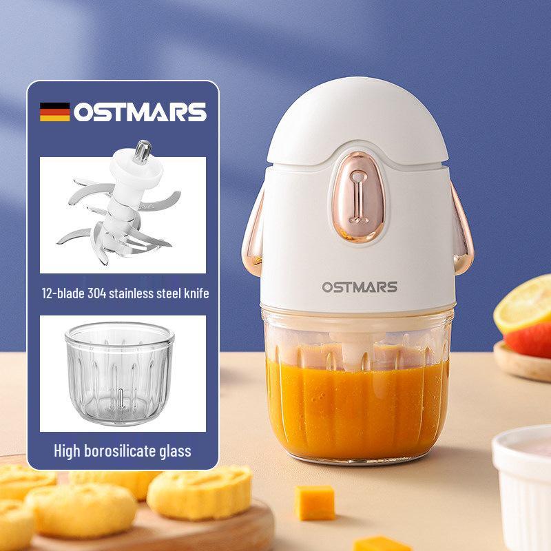 OSTMARS Multifunctional Baby Food Processor: Electric Mini Mixer, Chopper & Meat Grinder