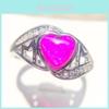 2018 Cross-border Explosion Source Fantasy Australian Peach Heart Ring Mother's Day Gift Mom Inlaid Diamond Ring