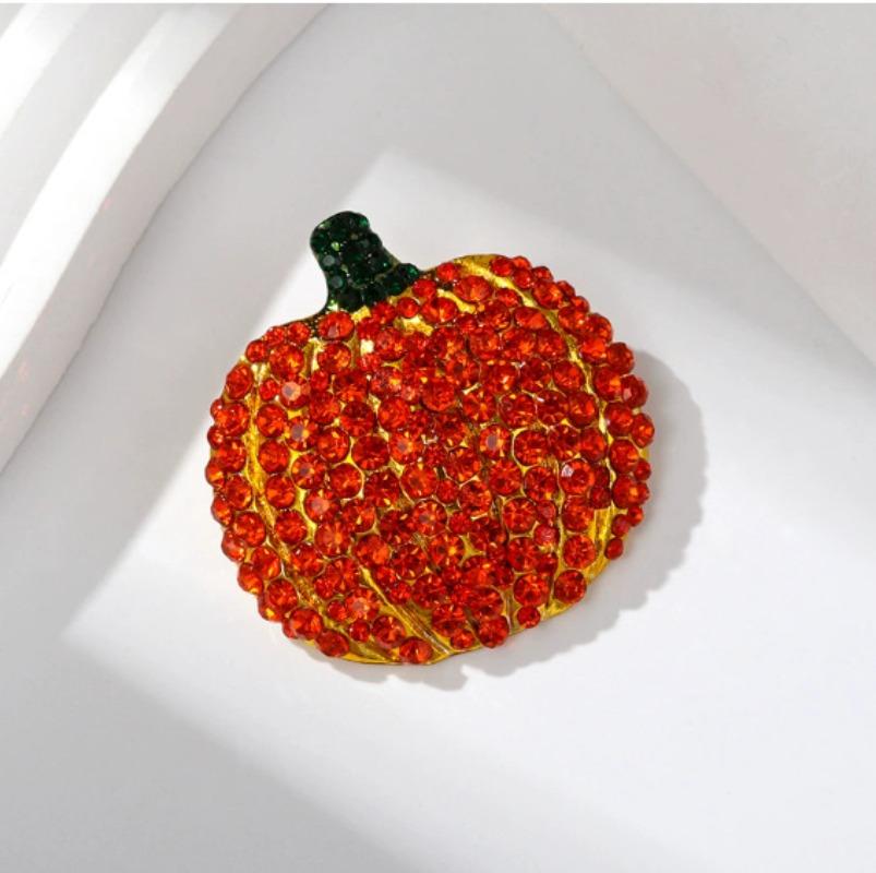 Halloween Pumpkin Brooch Creative Personality Pin Art Retro Jewelry Accessories Party Easter Charm Trend Gift Unique Souvenir