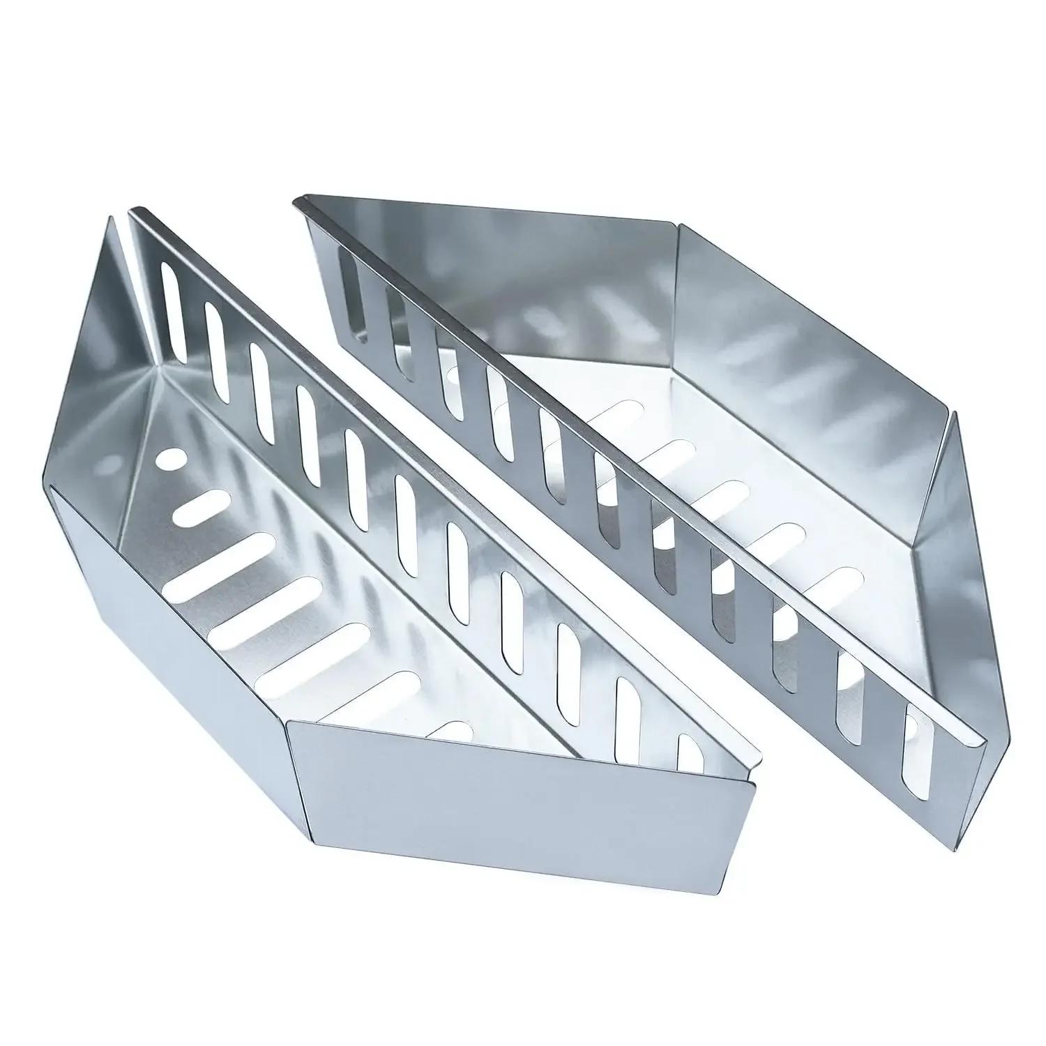 

D5 2Pcs Charcoal Basket BBQ Charcoal Grill Basket Holders BBQ Grilling Accessories Replacement for BBQ Grill Tools Accessories