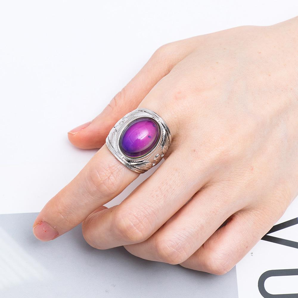 Party Gift For Women Girl Jewelry Temperature Control Luminous Mood Ring Color Change Rings