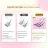 Coolles Thunderbolt Segmented Natural Lower Eyelashes – Small Flame Design with Transparent Stem