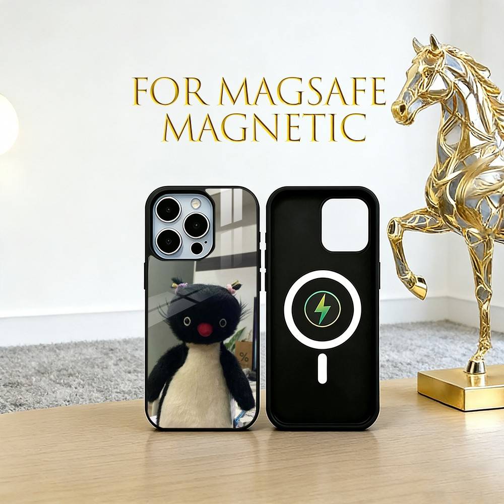 Cute cartoon penguin Phone Case For iPhone17,16,15,14,13,12,11 Plus,Pro Magnetic with Magsafe Wireless Charging