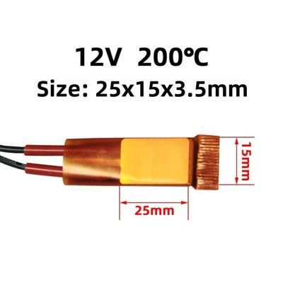 60-270 Degrees Heating Element 12V 24V 110V 220V 25*15*3.5mm Hair Dryer Accessories Celsius PTC Heaters For Miniature Heating