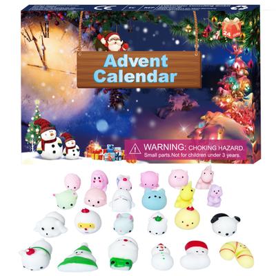 Vianočný detský darček Mäkkýše Vianočný 24 Digitálny Adventný Odpočítavanie