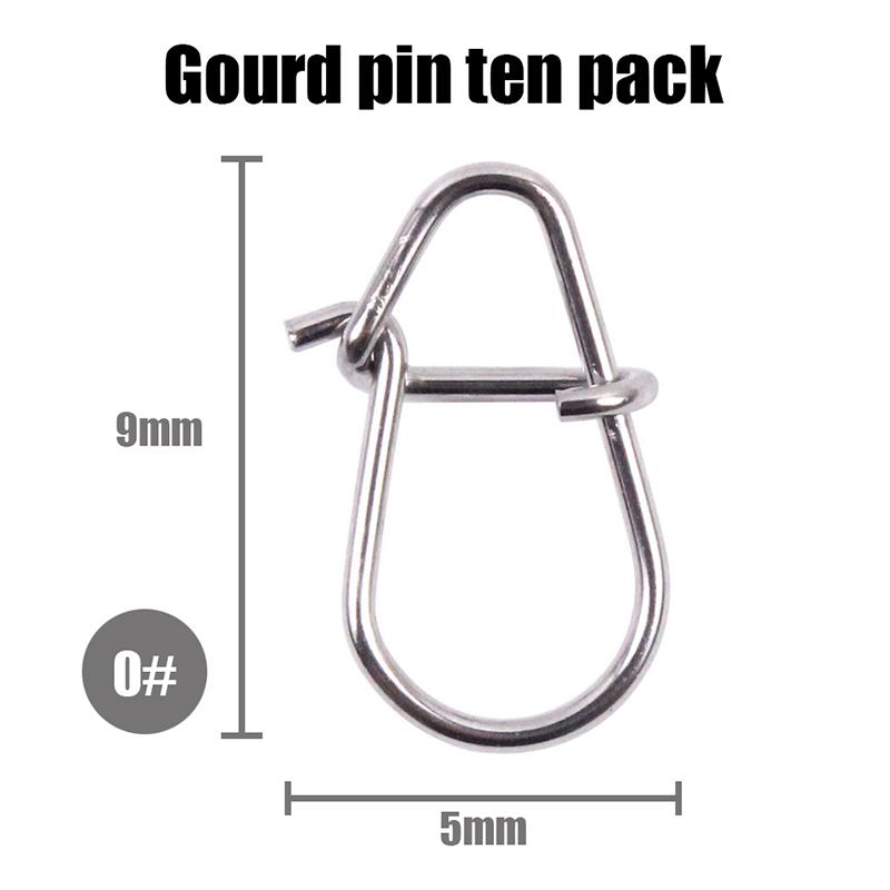 

10 шт., булавка для тыквы, микрообъект Luya Pin 304, аксессуары для рыбалки, улучшение материала