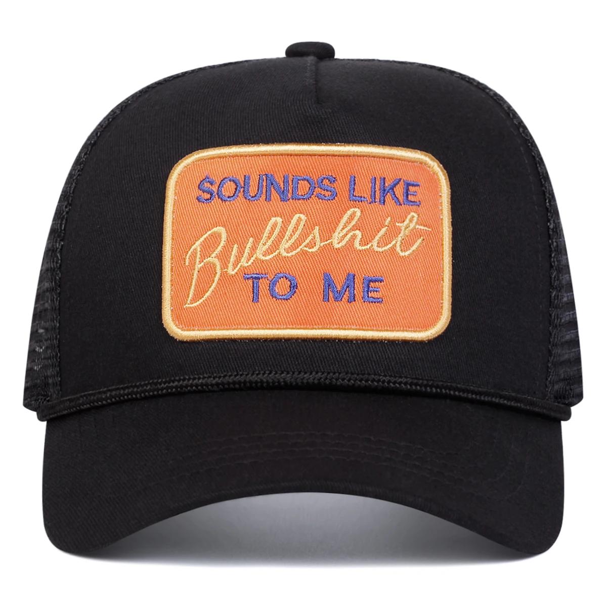 

Unisex Bullshit Letter Embroidery Baseball Net Caps Spring Summer Outdoor Adjustable Casual Hats Dad Hat Sunscreen Hat