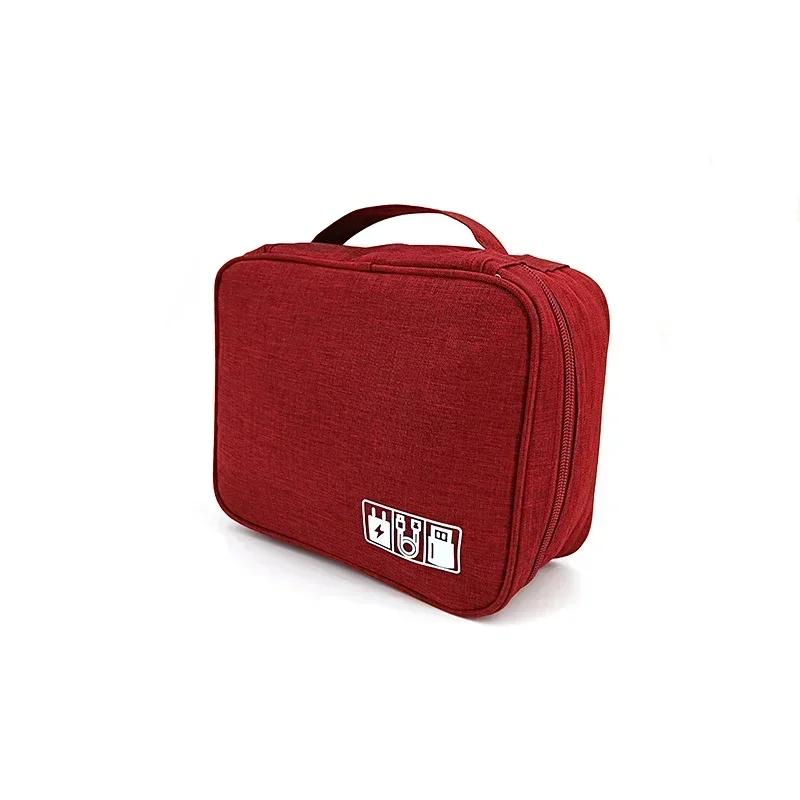 Cable Storage Bag Waterproof Digital Electronic Organizer Portable USB Data Line Charger Plug Storage Bag Travel Cable Organizer