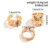 Punk 3pcs/set Chunky Irregular Cuff Rings for Women Geometric Adjustable Open Finger Nail Rings Fashion Statement Jewelry Girls
