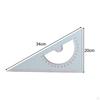 Chart Drawing Triangle Ruler Measuring Lightweight Portable Angle Protractor for Ship