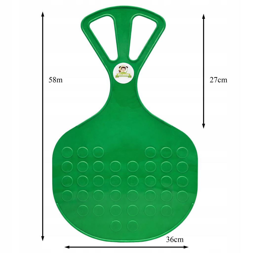 Dwie Sztuki Ślizg Jabłuszko Komplet Do Zjeżdżania Sanki Xxl 58 Cm Na Śnieg