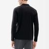 Fila Solid Color Sports Knit Long Sleeve Polo Shirt Men Tops Black F11M212201FBK
