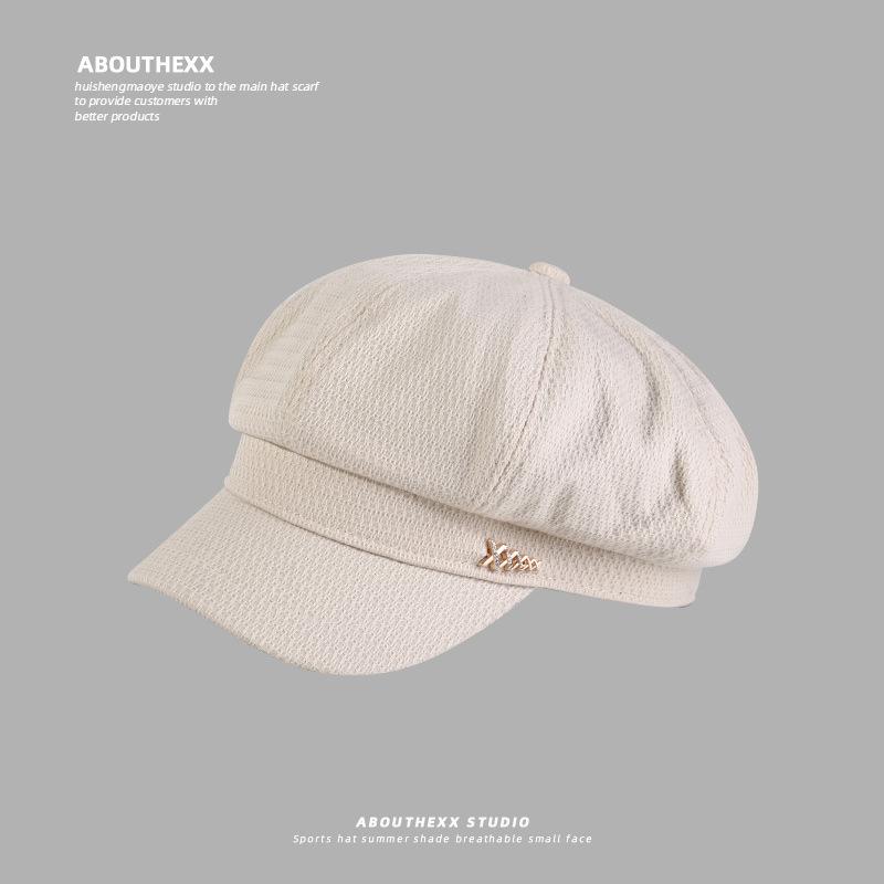 Small Octagonal Hat Japanese and British Retro Literary Beret Versatile Newspaper Baby Hat Trend