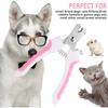 Pet Nail Clippers, Dog Nail Files, Dog and Cat Claw Pliers,professional Trimmers with Protection and Safety Locks