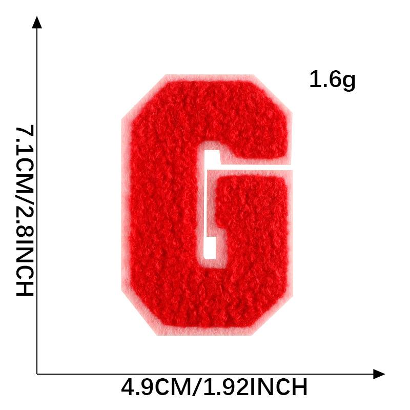 Diy Patch Sticker Letter Towel Embroidery Cloth Sticker Multi-Color Cloth Label Clothing Accessories Badge Embroidery Sticker
