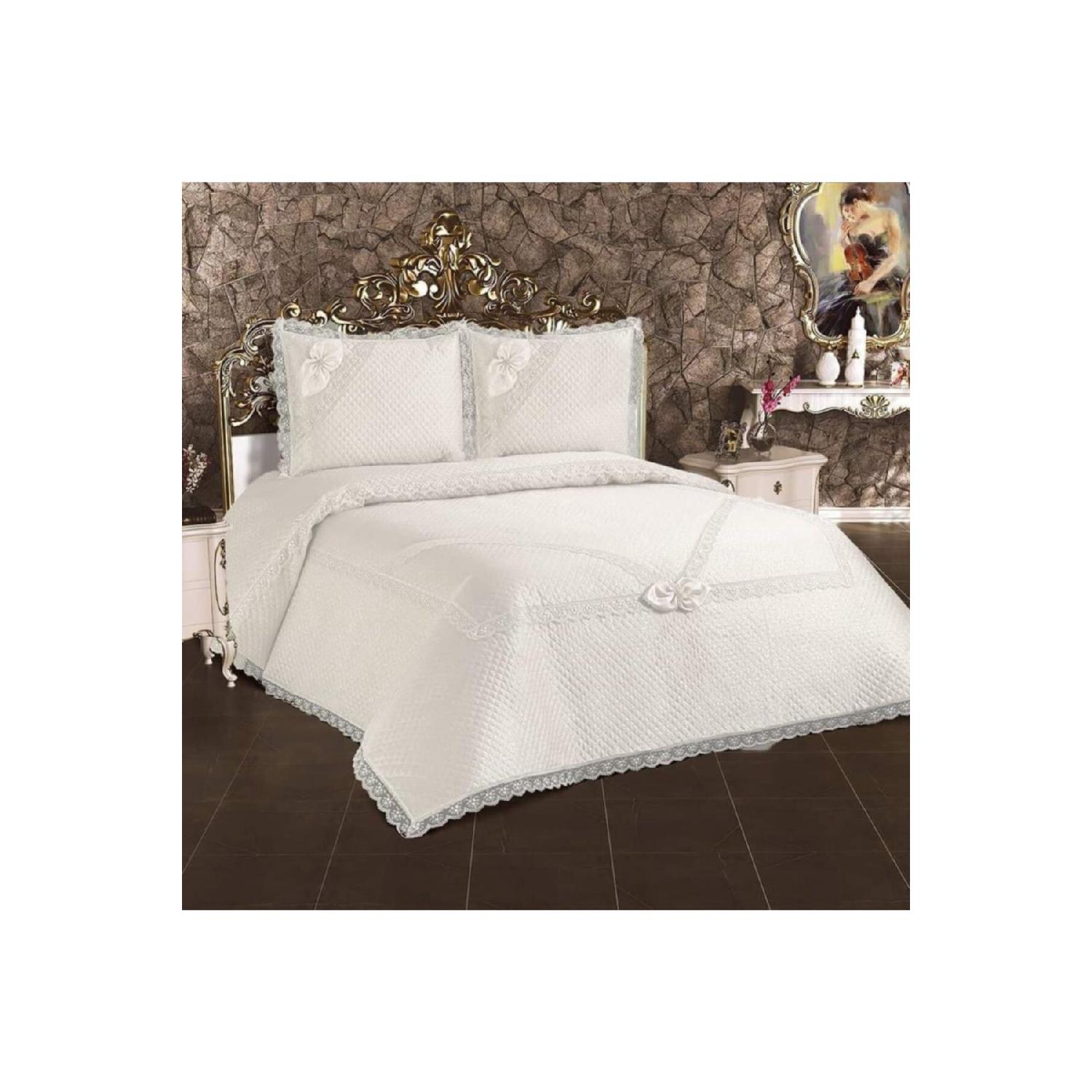 

Alfima Home French Guipure Double Bedspread вершковий