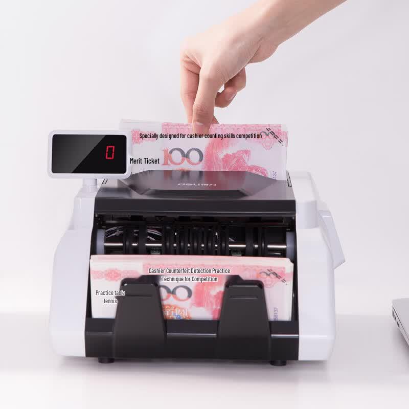 Deli 3903S Dual Screen Banknote Counter CN plug (adapter included)