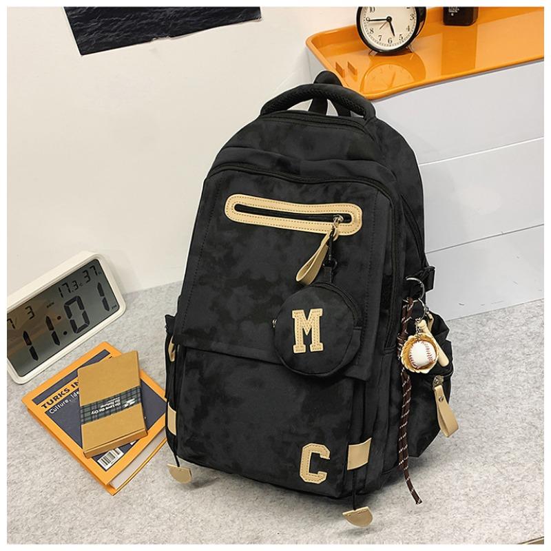 Ridge Protection, Lightweight Schoolbag for Boys, Junior High School Students, High School Students, New Large-capacity Simple Backpack for Women