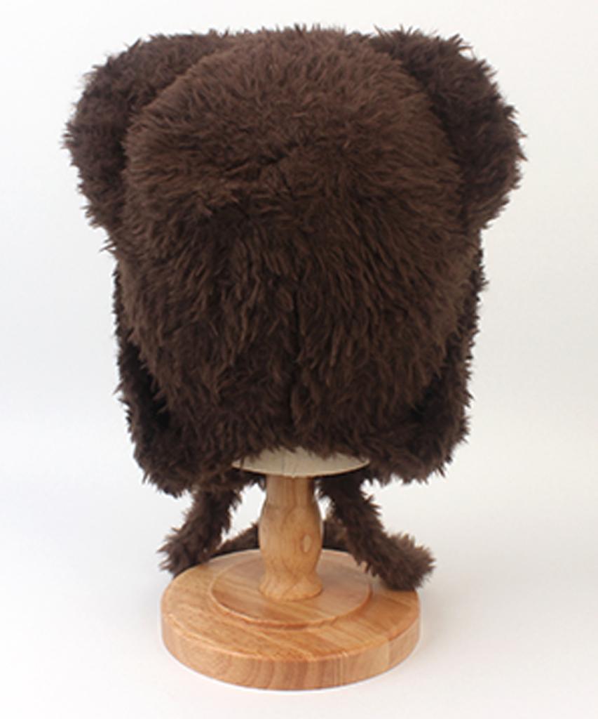 Yunibeosyeolkemiseuteuli Bear Fur Brown Bonnet Hat