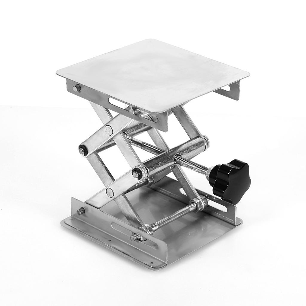 100X100mm Lab Lift Lifting Platforms Stand Rack Scissor Stainless Steel