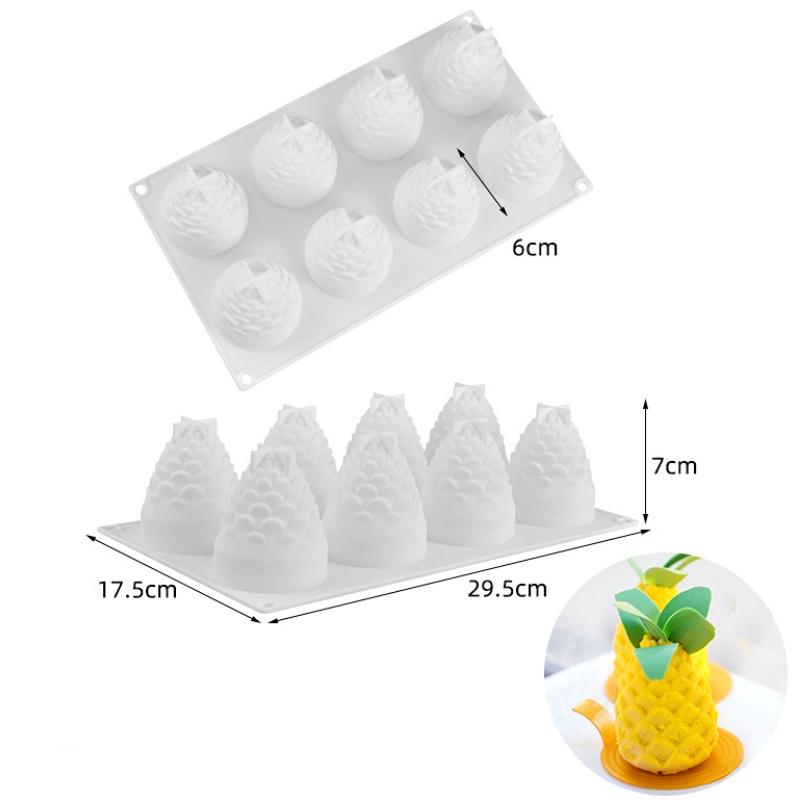 Fruit Silicone Cake Mold Heart Geometry Chocolate Ice Cube Biscuit Jelly Mould DIY Cloud Moon Pudding Baking Set Birthday Gifts