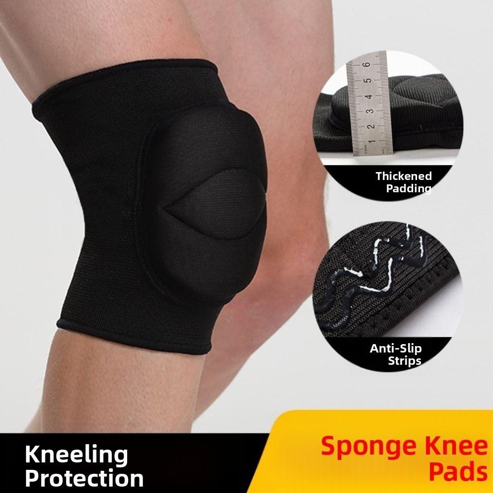 1 Pair Anti Collision Dance Knee Pads Yoga Elastic Knee Pads Sponge Sports Knee Pads  Fitness Gear