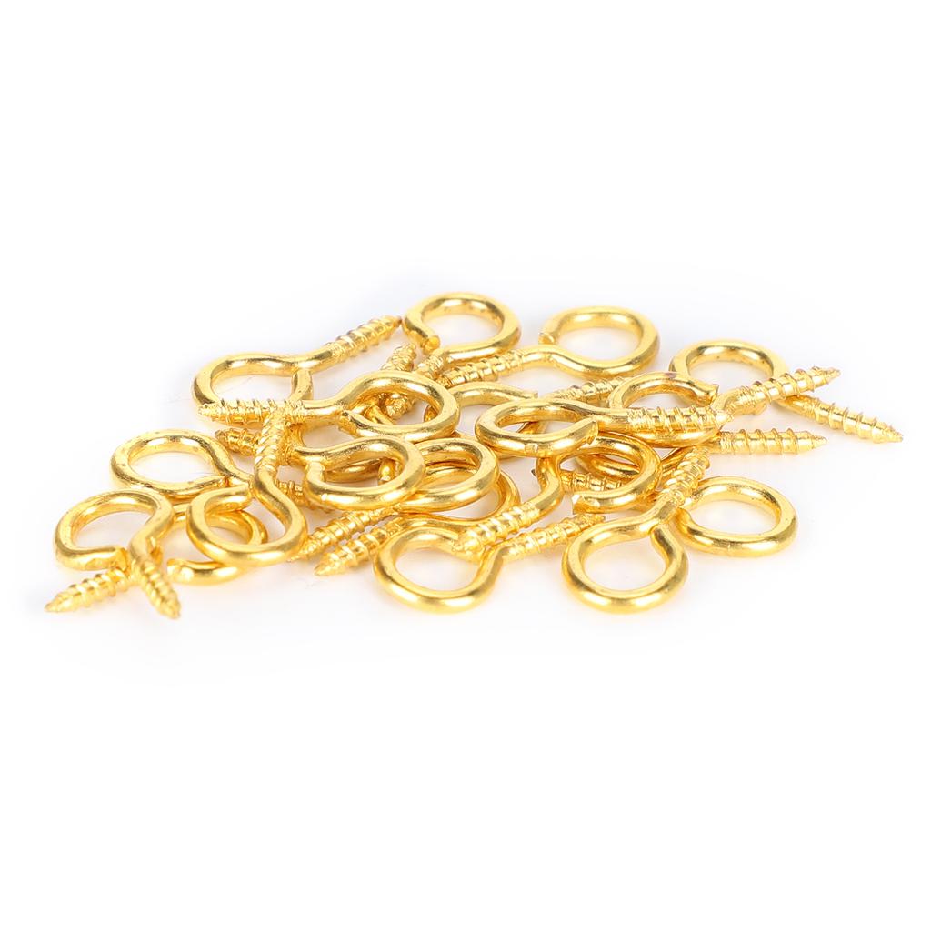200Pcs Pearl Screw Eye Peg Pin Pendant Connector Screw Spike DIY Making Jewelry Accessorygolden