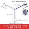 8 10 12mm High Quality Y Type Socket Wrench Bicycle Bike Y Wrench Sockets Multi-Standard Chrome Vanadium Steel Socket Wrench Set