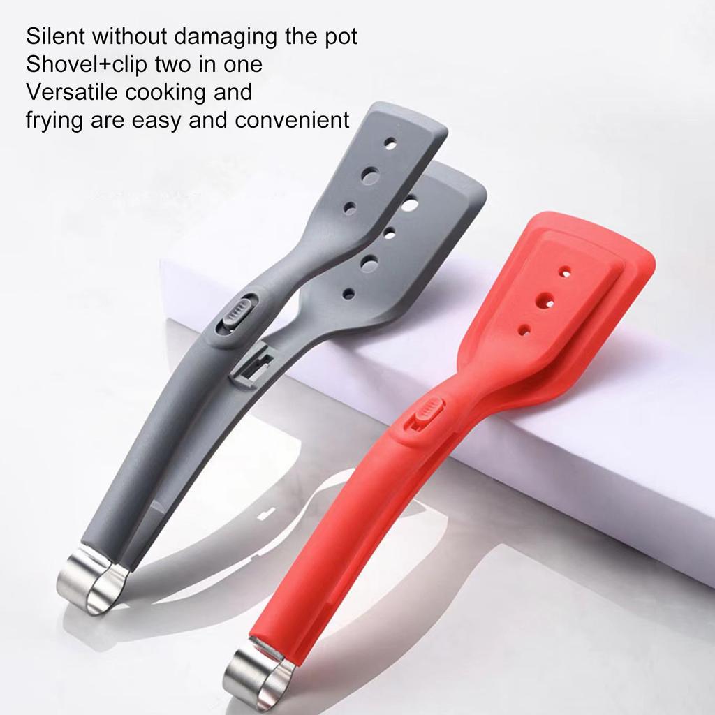 Silicone Steak Turner Spatula 2-in-1 Non Slip Heat Resistant For Grilling And Flipping