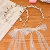 Versatile Pearl Flower Satin Headband for Girls and Adults – Fairy Mori Style