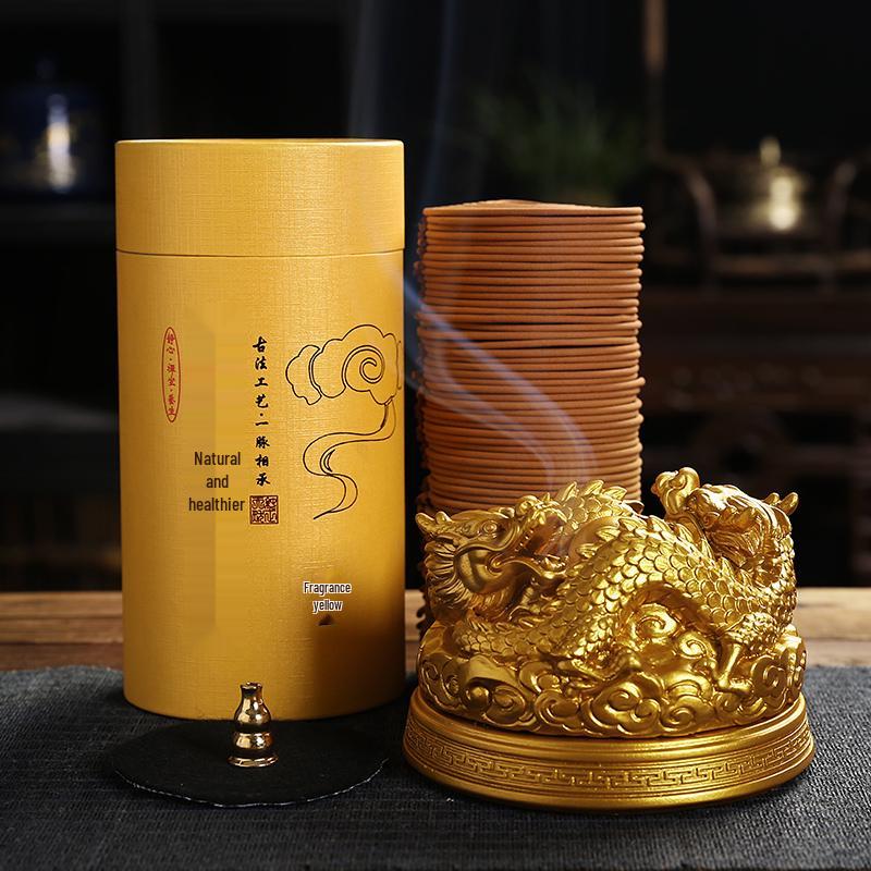 Agarwood Coil & Laoshan Sandalwood Incense Burner for Home, Bathroom, Aromatherapy, and Deodorizing with Mugwort Incense for Buddha Offerings