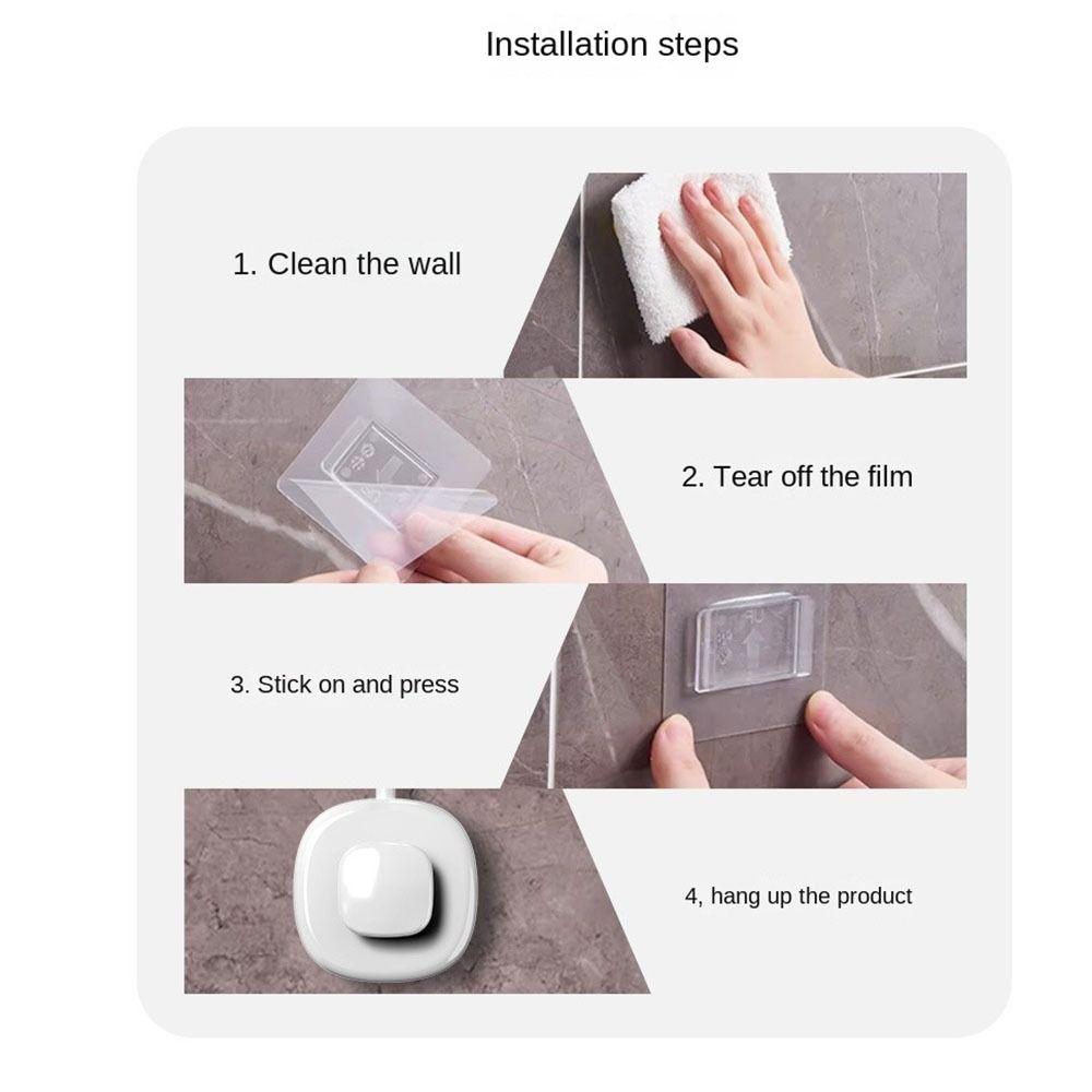 No Punching Hair Dryer Holder Wall Mounted Shower Bracket Hair Dryer Bracket  Bathroom