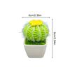 1PC Kreative Mode Kaktus Topf Hand Gestrickte Desktop Ornament Simulation Bonsai Woven Geschenk