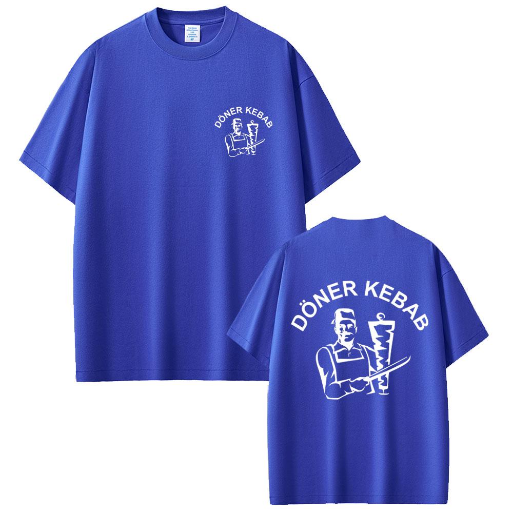 Doner Kebab Funny Graphic T-shirt Unisex Women 100% Cotton Oversized Short Sleeve T Shirt Summer Casual Oversized Unisex Streetwear