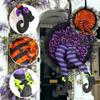 Wreath Garland Halloween Front Door Decor Pumpkin Witch Outdoor Indoor Prop Yard