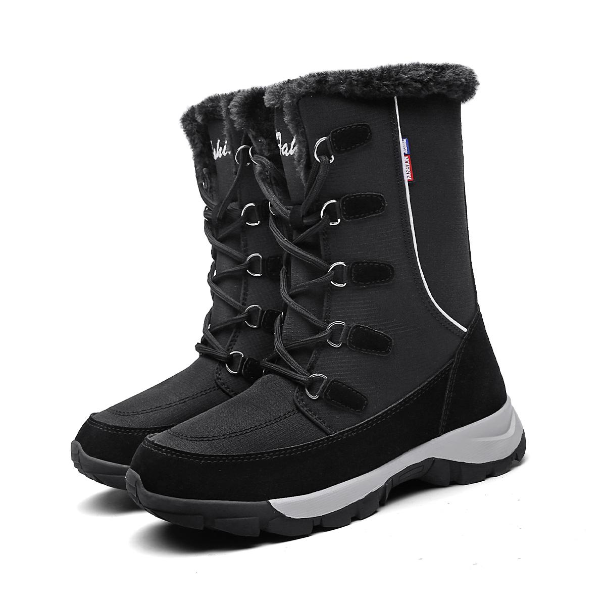 

XG Winter Warm Hiking Shoes Women Wool Lining Snow Boots Anti Slip Outdoor Sport Shoes Men Warm Trekking Shoes Women NEW 36