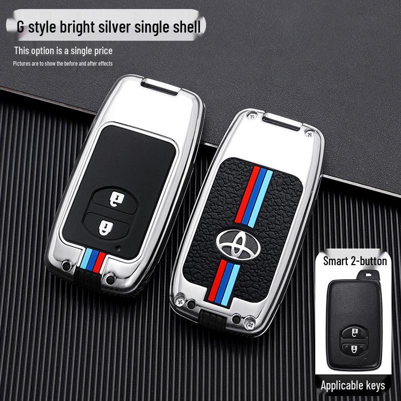 Compatible Key Case for Toyota: 6th Gen Camry, Reiz, Land Cruiser, Prado, Highlander