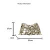 Portable Sequin Shoulder Bag Large Capacity Solid Color Chain Crossbody Bag Lightweight Female Handbag For Evening Party