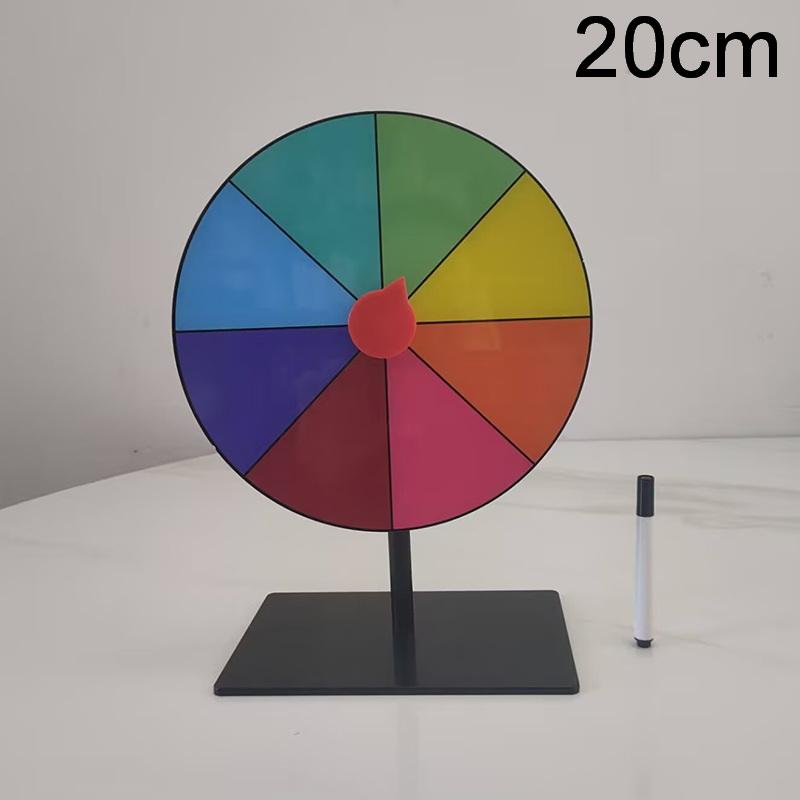

1 Набір Кольорове рулеткове колесо Настільне призове колесо Сухе стирання Колесо для обертання Спінер Гра Міцне Редаговане колесо для обертання