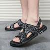 Fashion Summer Fashion Men Sandals Men Flat Heel Casual Comfortable High-quality Beach Shoes Men Business Office Sandals Sizes 39-47