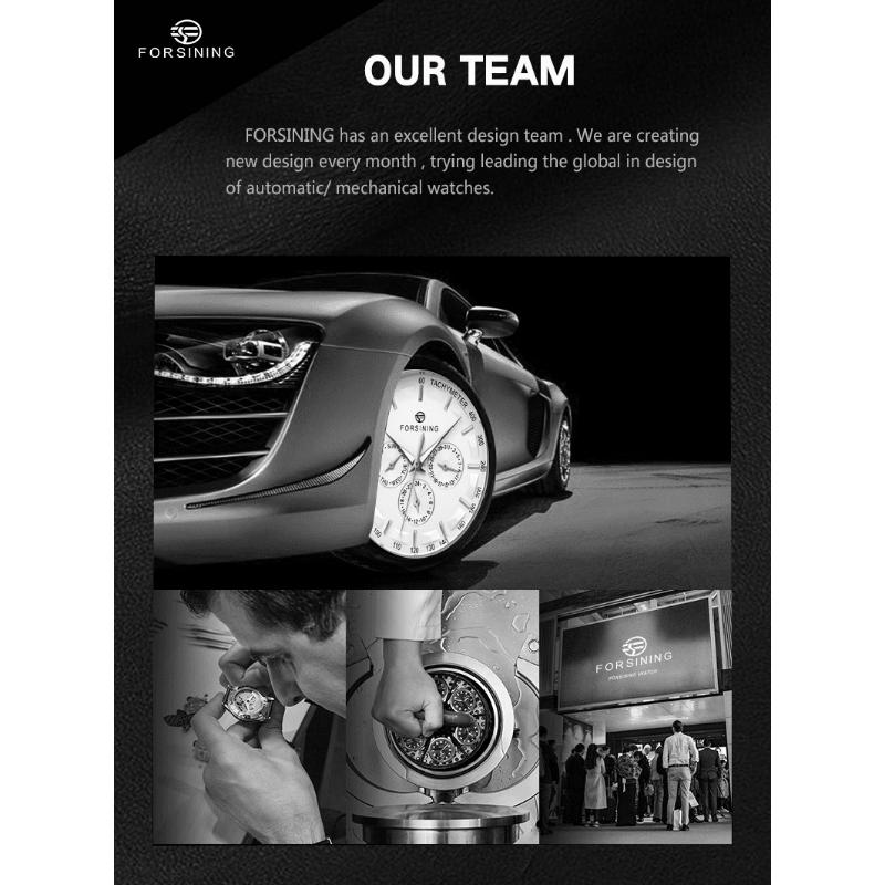 Forsing Men's Fashion Leisure Mechanical Machine Multifunctional Mechanical Watch